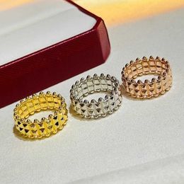 High end Classic Design silver design nail ring for womens cool and fashionable trendy with carrtiraa original rings