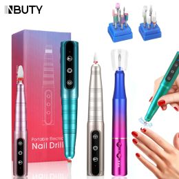 Drills INBUTY 300000/35000RPM Electric Nail Drill Machine Pedicure Nail File Polish Remover Milling Cutter for Nail Art Salon Machine