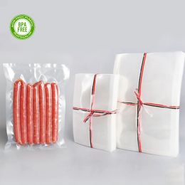 Bags Vacuum Bags for Food 100pcs /lot Bpafree Food Grade Storage Film Heated Freezer Bags Kitchen Packaging Bags for Vacuum Sealer