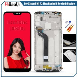 Screens For 5.84" Xiaomi Mi A2 Lite LCD Display Touch Screen Digitizer Assembly With Frame Xiaomi Redmi 6 Pro LCD Replacement Parts