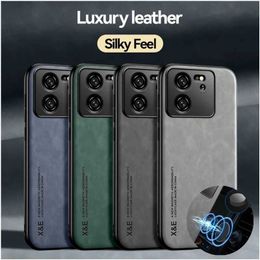 Cell Phone Cases Luxury Shockproof Case for mi 13T Pro Protective Cover Built-in Magnetic Car Holder Protection Phone Coque Fundas 240423