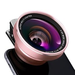 Philtres 2 in 1 Mobile Phone Lens 4K HD 15X macro 0.6X Wide Angle Lens for iPhone 8 10 X Samsung LG Camera Kit Mobile Phone Accessories