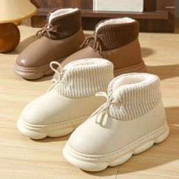 Boots Waterproof Women's Snow 2024 Non-Slip Thicken Plush Winter Shoes Women Soft Bottom Warm Cotton Padded Ankle