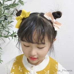 Hair Accessories 2 Pcs/Set Children Cute Colours Plaid Bow Ornament Hair Clips Baby Girls Lovely Barrettes Hairpins Kids Fashion Hair Accessories