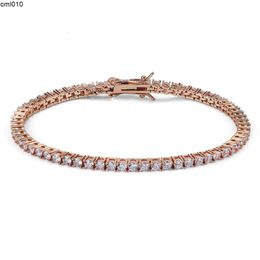 Luxusarmband -Tennisarmbänder Mode Schmuck Frau Herren Diamant Armchen Silber Armband Edelstahlschmuck Designer für Weihnachtsgeschenk