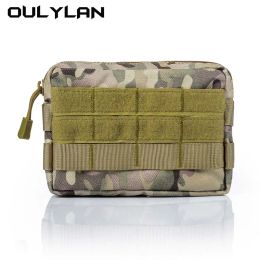 Bags 600D Outdoor EDC Toolkit Molle Camo Waistpack Multifunctional Small Change Phone Bag Medical Tactical Hiking Accessory Bag