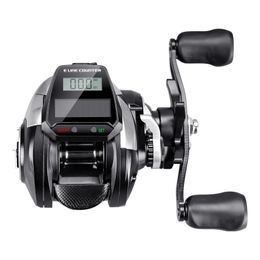 New style Digital display Baitcasting reel D200 Solar energy charging Sea fishing Safety line Deep line cup Fishing wheel