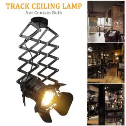 Ceiling Lights E27 Spotlight Retro Industrial Clothing Store Exhibition Hall Iron Art Bar Living Room Track Lamp Adjustable