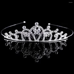 Hair Clips Wedding Bridal Pageant Prom Rhinestone Crystal Tiara Crown Comb Headband Drop