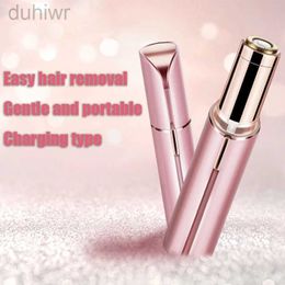 Epilator Electric Eyebrow Trimmer Mini Eye Brow Epilator Facial Lipstick Shape Hair Removal For Portable Women Painless Razor Shaver Tool d240424