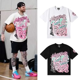 Meichao Hellstar Pink Body Large Intestine GUTS GLORY Printed High Quality Cotton Short sleeved T-shirt for Men and Women