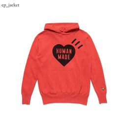 Human Made Hoodie Men's Hoodies Sweatshirts Humanmade Men Women Oversized Heart Human Made Pattern Crewneck Lightweight and Breathable 7724