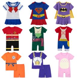 One-Pieces Baby Romper Fireman Cosplay Costume Boys Girl Superhero Jumpsuit Outfits Infant Playsuit Toddler Carnival Party Newborn Clothing