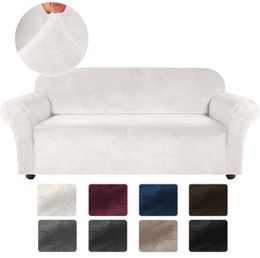 Chair Covers Velvet Stretch Sofa Cover For Living Room Couch Slipcover Furniture Protector Case Elastic 1234 Seater8052671