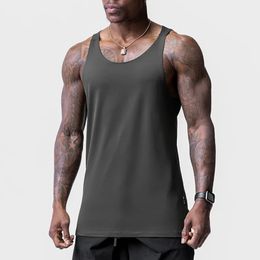 Gym Mens Brand Summer Tank Top Sleeveless Shirt Man Bodybuilding Workout Sweatshirt Casual Fitness Clothing Running Sweat Vest 240419