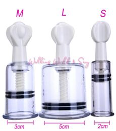 SLM Size Femal Nipple Clamps Breast Sucker Pussy Pump Enlarger Clitoris Stimulator Nipple Vacuum Pump Adult Sex Toys For Women C7166632