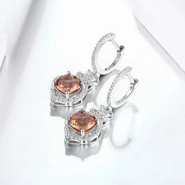 Earrings Zultanite Diaspore Gemstone Clip Earrings for Women Solid 925 Sterling Silver Color Change stone New arrival 2020 Fine Jewelry