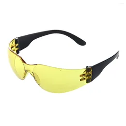 Bowls Yellow Clear Lens Indoor Outdoor Sports Safety Glasses Protective Eyewear