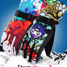 Gloves 30 Thicken Adult Teenager Kids Ski Gloves Windproof Waterproof Gloves Winter Thermal Outdoor Sport Mittens 6 Colours