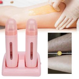 Epilator Hair Removal Wax Heater 40W Large Power Double Side Heating Fast Melting Wax Painless Hair Removal Machine for Men Women Use