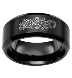 Fashion Doctor Who Seal Of Rassilon Symbol Rings Stainless Steel Band Mens Jewelry Gift Size 613316I5214488