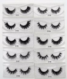 100 Handmade 3D Mink Eyelashes Natural Lashes Soft False Eyelash High Volume Cruelty Mink lashes D1016243768