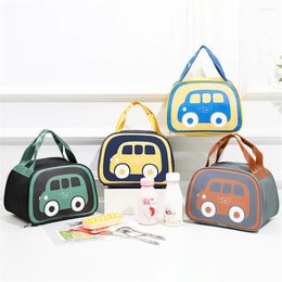 Dinnerware Kids Portable Warm Pack Lunch Bag Box Cartoon Tote Insulation Package Insulated Thermal Picnic Pouch For Boys Girls