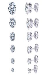 6 pairs in a set stud earrings whole factory stocks stainless steel jewelry stainless steel earrings orders7512307