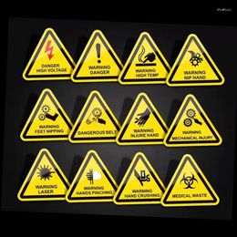 Storage Bags Warning Signs Stickers Safety Production Labels Waterproof Oil Proof Electric Hazard Precautions Machine