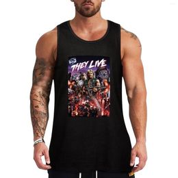 Men's Tank Tops Music Vintage Retro They Live Halloween Holiday Top Summer T-shirt Gym Man Bodybuilding Men