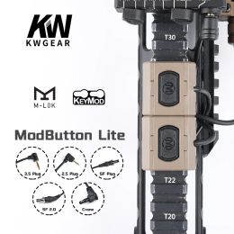 Lights WADSN Tactical Remote Dual Pressure Switch Modbutton for SF M300 M600 Weapon Light Airsoft DBAL PEQ15 Fit Keymod MLok Picatinny