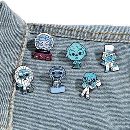Halloween horror scary characters dark enamel pin Cute Anime Movies Games Hard Enamel Pins Collect Metal Cartoon Brooch Backpack Hat Bag Collar Lapel Badges