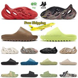 free shipping Slippers Shoes Sandals Designer Slides Trainers Sliders Sliders Slider Mens Fashion Shoe Bone Resin Sand famous Beach Men Womens Dhgate with Box