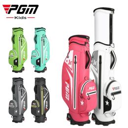 Bags PGM Children Golf Bags Air Pack Large Capacity Boy Girl Waterproof Nylon TPU Scalable Ball Cap Accessory Hold 13pcs Clubs QB093