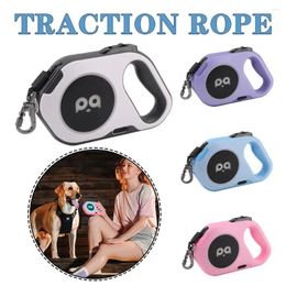 Dog Collars 5M Automatic Retractable Leash LED Luminous Leading Light Straps For Small Medium Pet Flexi Walking Running Leashes