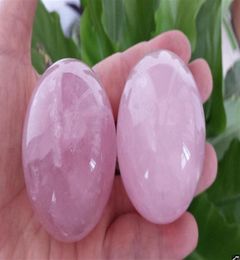 2Pcs 3540mm natural rose quartz crystal sphere ball heal261O4195468