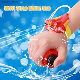 Gun Toys 200ml Wrist Water Gun Summer Pool Beach Water Game Play Toys Leisure Entertainment Safe Parent-Child Battle Water Gun Toy GiftsL2404