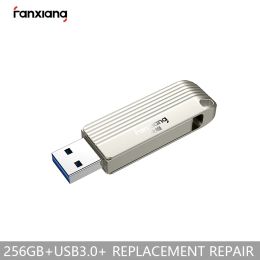 Drives FANXIANG 128GB 256GB 64GB USB3.0 USB Flash Drive F313 Silver High Speed Edition Metal Computer Car Dualuse USB Flash Drive