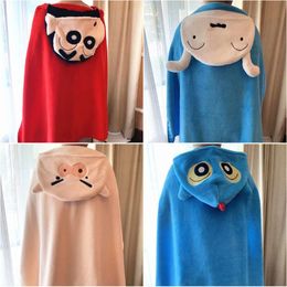 Cute Little New White Cloak Cartoon Coral Plush Small Blanket Office Student Single Lunch