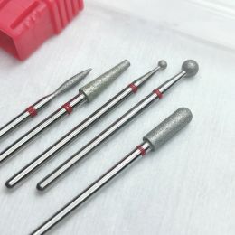 Tools 5 Pcs/Lot Diamond Milling Cutters For Manicure Beginner Nail Drill Bits Removing Dead Skin On The Edge Of The Nail Tool