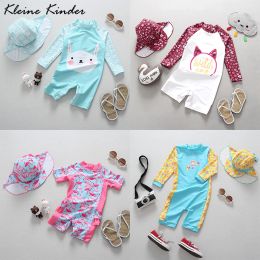 Swimwear Baby Girl Swimwear Summer Beach Clothes UPF50 UV Protection Swimsuit Girl Bathing Suit Kids Long Sleeve Children Swimming Suits