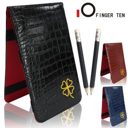 Aids PU Leather Cover Golf Scorecard Holder Leather with Pencil Golfer Scoring Card Training Aids Supplies Accessories Drop Shipping