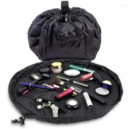 Cosmetic Bags Barrel Drawstring Makeup Bag Large Travel Toiletry Organizer For Women Make Up