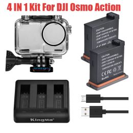 Accessories For DJI OSMO Action lithium battery / 3Way Charger / Diving Waterproof Protective housing Case For DJI Action Camera Accessori