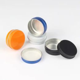 Bottles Empty Aluminum Jar Sample Packaging Cosmetic Bottle Metal Tin Refillable Cream Containers Screw Cap Pot Ointment Box 50pcs