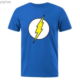 Men's T-Shirts The BIG BANG Theory T Shirt The Lightning Print T-Shirt For Men Cotton Oversized Clothing Casual Street Short Sleeved Funny TeesL2404