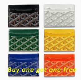 Designer Card Holder Buy one get one free Mini Wallet Leather purse Fashion Womens men Purses Mens Key Ring cards and coins card holder