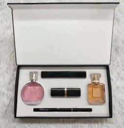 Последний дизайнер -дизайнер Cosmetics Set 15 мл парфюмерной помады для глаз Black 6/3/5 в одном помадном наборе для женской подарочной коробки женского помада