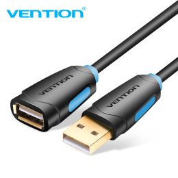 Accessories Vention USB Extension Cable USB 2.0 Extender Cord for Smart TV SSD Xbox One Laptop PC Fast Speed 1m 2M 3m 5m USB Cable Extension