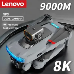 Drones Lenovo P15 Drone 8K Professional GPS Photography Dual Camera Obstacle Avoidance Optical Flow Positioning Brushless RC 9000M